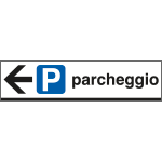 [FA6809L] FA6809L - Cartello scatolato PARCHEGGIO sinistro
