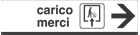 [FA6813D] FA6813D - Cartello scatolato CARICO MERCI destra