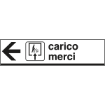 [FA6813L] FA6813L - Cartello scatolato CARICO MERCI sinistra