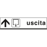 [FAR6805A] FAR6805A - Cartello USCITA avanti