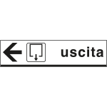 [FAR6805L] FAR6805L - Cartello USCITA sinistra