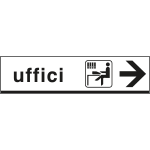 [FL6807D] FL6807D - Cartello indicazione UFFICI destra