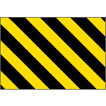 [R9407] R9407 - Pannello adesivo rifrangente giallo nero