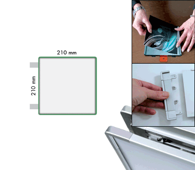 [SEMS2121BG] SEMS2121BG - segnale alluminio METALSIGN a bandiera bifacciale colore VERDE