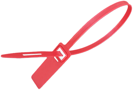 [SGE1122R] SGE1122R - confezione da 1000 sigilli piatti con inserto metallico mm.430 ROSSO