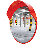 [SP204] SP204 - Specchio infrangibile dia.400 plastica con visiera