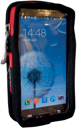 [TPU549] TPU549 - tasca porta smartphone (Galaxy S4/S5) clip metallica per cintura