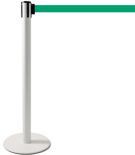 [TSP205G] TSP205G - colonnina SAFE IN modello PLUS colore bianco con nastro VERDE
