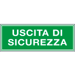 [2551] 2551 - Cartello aziendale Uscita di sicurezza