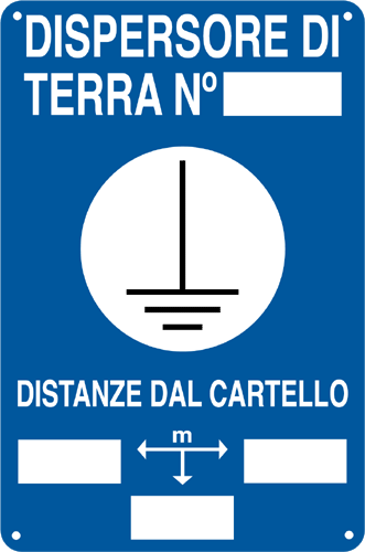 [2632] 2632 - Cartello DISPERSORE DI TERRA N.
