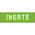 [9734] 9734 - Etichetta adesiva fondo verde INERTE