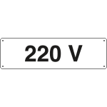 [121701W] 121701W - Cartello ausiliare 220 Volt