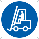 [1384X] 1384X - Cartello obbligo carrello