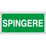 [16127W] 16127W - Cartello SPINGERE