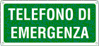 [16136W] 16136W - Cartello telefono di emergenza