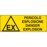 [17155K] 17155K - Cartello "pericolo esplosione danger explosion"