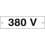[49109B] 49109B - Cartello alluminio 380 VOLT