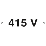 [49147B] 49147B - Cartello alluminio 415 VOLT
