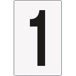 [8651BN] 8651BN - Cartello numero 1 per contrassegnare