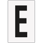 [8665BN] 8665BN - Cartello lettera E per contrassegnare