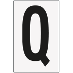 [8674BN] 8674BN - Cartello lettera Q per contrassegnare