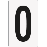 [8900BN] 8900BN - Cartello numero 0 per contrassegnare