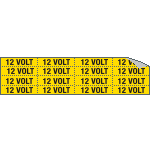 [9130C] 9130C - Foglio n.16 etichette adesive 12 VOLT