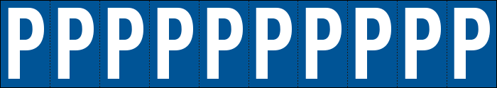 [924P] 924P - Foglio n.10 etichette adesive B/B lettera P