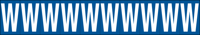 [924W] 924W - Foglio n.10 etichette adesive B/B lettera W