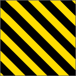 [9401P] 9401P - Pannello autoadesivo righe giallo nere
