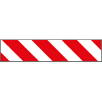 [9419P] 9419P - Pannello autoadesivo righe bianco rosso