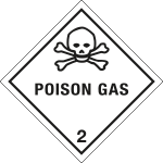 [9443J] 9443J - Etichetta adesiva POISON GAS (2)