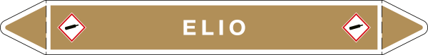 [99A752B] 99A752B - foglio da 5 etichette autoadesive con frecce e simboli per ELIO