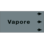 [99B951NED] 99B951NED - Etichetta fondo grigio " VAPORE" destra