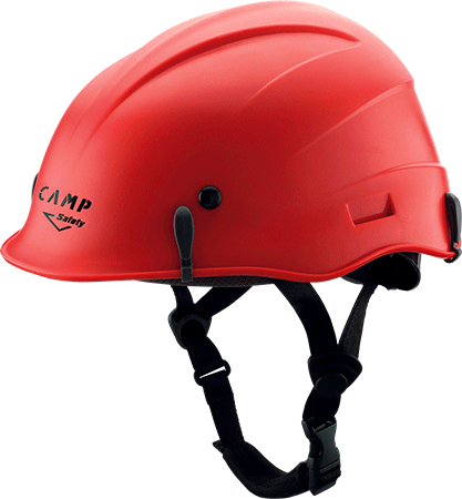 [ANCE0209R] ANCE0209R - Elmetto ABS rosso sottogola sgancio rapido regolaz. a rotella EN 397