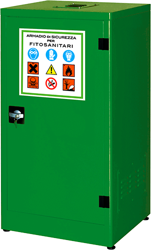 [ARF400] ARF400 - armadio per fitosanitari 1 ante h. 110 cm. colore verde