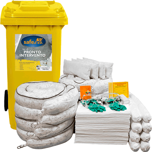[ASOK120] ASOK120 - kit serie OIL SAFE IN colore BIANCO in bidone carrellato da 120 lt.