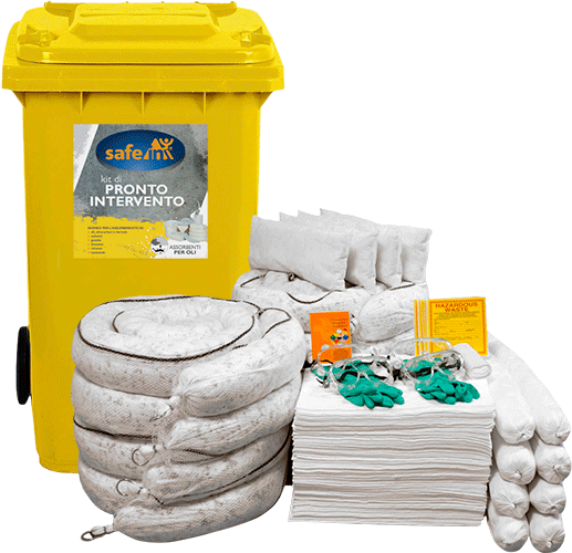 [ASOK240] ASOK240 - kit serie OIL SAFE IN colore BIANCO in bidone carrellato da 240 lt.