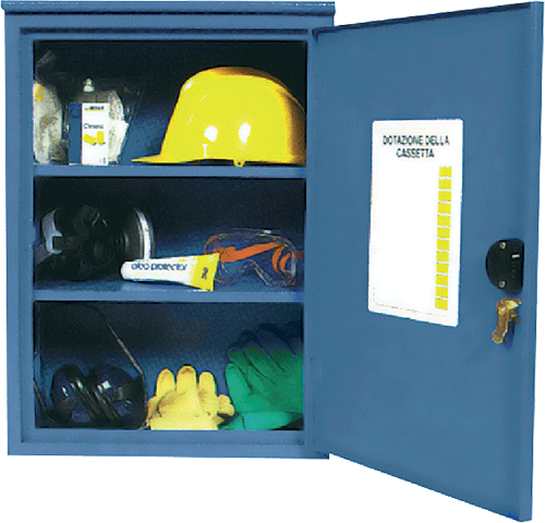 [AST4565] AST4565 - Armadio 1 anta per DPI verniciato colore blu