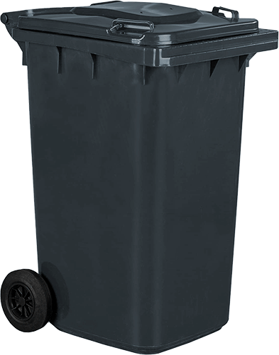 [BIC0240S] BIC0240S - Cassonetto mobile portarifiuti da litri 240 GRIGIO