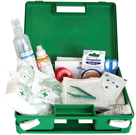 [BRV202] BRV202 - valigetta in PLP colore verde contenuto All. 2 D.M. 388