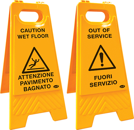 [CNP610] CNP610 - Segnale bifacciale fuori servizio pavimento bagnato