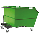 [COM222G] COM222G - benna porta rottami 1000lt (smontata)mm1500x1495x1137