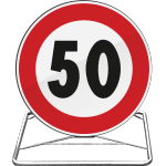 [CVGLH605050] CVGLH605050 - Cavalletto richiudibile +disco da 60 CL 2 "fig.050 C.d.S.50 km/h"