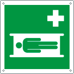 [E15179Y] E15179Y - cartello emergenza barella di emergenza EN ISO 7010