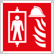 [E15507W] E15507W - cartello ascensore antincendio