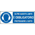 [E1944KS] E1944KS - Etichetta adesiva proteggere udito oltre limite EN ISO 7010