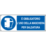 [E1969KS] E1969KS - Etichetta adesiva obbligo uso maschera EN ISO 7010