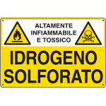 [E2711] E2711 - Cartello sostanze pericolose IDROGENO SOLFORATO EN ISO 7010
