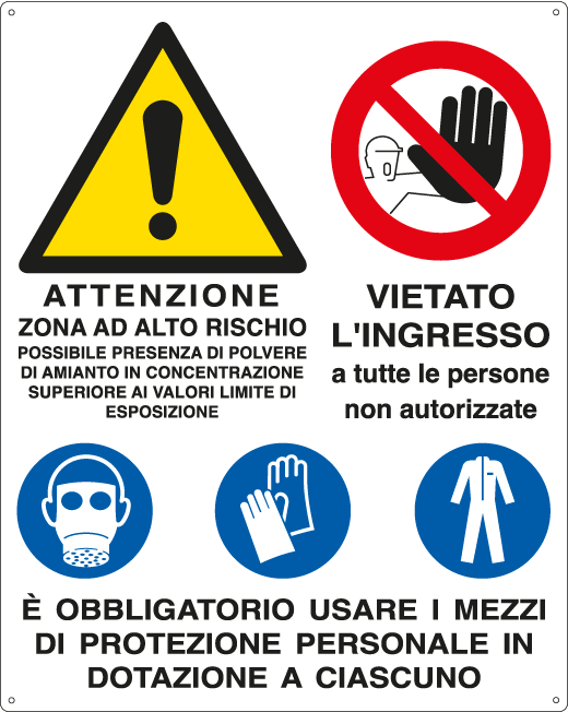 [E28301] E28301 - Cartello E'obbligatorio usare i mezzi di protezione ...EN ISO 7010